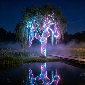 LED Fiber Optic Mesh Light IP65 Waterproof RGB Color Changing for Christmas Halloween Party Garden Decorative Lights