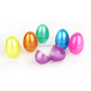 Plastic Easter Eggs in Various Patterns and Colors Printed with Letterpress Printing for Outdoor Decorations