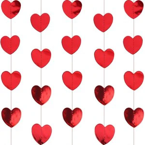 Wholesale 2m Love-Heart Garland Wedding Hanging Banner