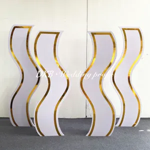 DKB Factory Hot Sale Luxury Wedding Decoration Acrylic Background Frame Arch Backdrop Stand