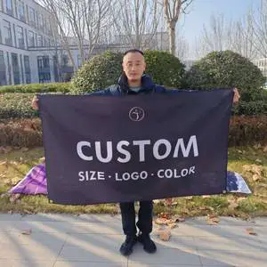 Custom 3x5Digitally Printed Polyester Wedding and Festive Flags Giant Banner Polyester Banners With Custom Logo