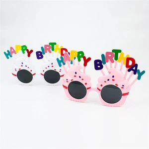 Novelty Birthday Glasses Photo Props Funny Sunglasses for Birthday Party Decoration
