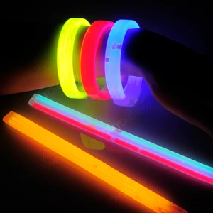 8 Inch Tri-Color Glow Stick Bracelet Luminous Wristband Party Favors
