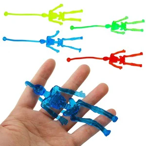 Wholesale Best Funny Plastic TPR Sticky Human Skeleton Fingers Kids' Party Favor Set Toy Funny Novelty Gadget Toys