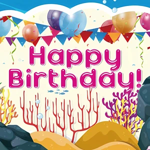 Printed Birthday Party Supplies Hanging Birthday Banner Decorations for Party Decor
