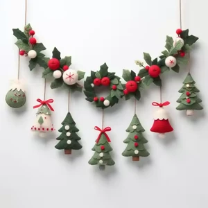 Factory Direct Christmas Decorations Ornaments and Felt Decorations for Festive Decor