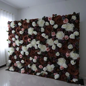 Wedding Decor Artificial Flower Wall with Roses and Peonies for Wedding Flower Arrangements Backdrop