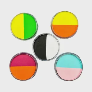 30g Two-Tone Neon Water-Based Face and Body Paint for Holiday Makeup and Body Painting Supplies