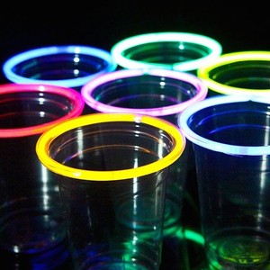 LANDER-MAN Adult Games Drinking Party Games Glow in the Dark Beer Pong Set