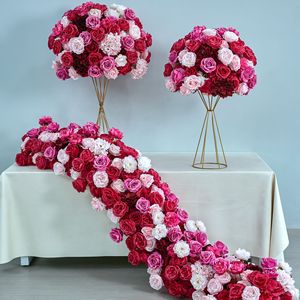 Wholesale High-quality New Wedding Trailing Flower Row Window Stage Layout Artificial Flower Row Arch Decoration
