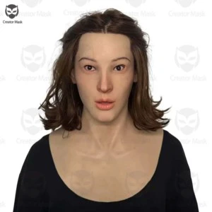 High Simulation Silicone Full Face Mask Transgender Woman Halloween Easter Costume Female Face Crossdresser Cosplay Reusable