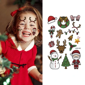 Waterproof Halloween & Christmas DIY Face Prank Makeup Temporary Tattoo Party Makeup Stickers Fake Tattoo Stickers