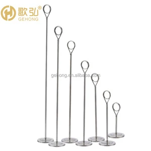 Hot Selling High Quality Stainless Steel Display Menu Card Wedding /Restaurant Table Number Card Seat Card Holder