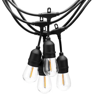 E27 Warm White LED Light Strings IP65 Rated for Outdoor Garden Parties Camping Christmas Lighting