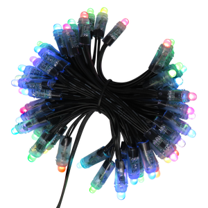 ETOP DC5V DC12V WS2811 RGB LED Pixel Light 12mm Addressable Christmas Permanent Pixel Light for Outdoor Holiday Decor Use