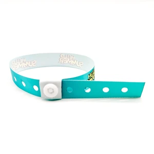 Party Custom Bracelet Custom Colorful Satin Ribbon Wristbands With Plastic Barrel Lock