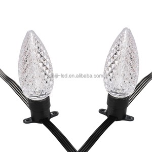 Wholesale Hot Sale C9 RGB LED Christmas String Lights IP67 DC12V SK9822 for Holiday and Christmas Tree