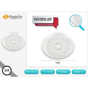 Handmade Durable 15 cm Glass Utensils Customizable Plastic Charger Plates for Home Party and Wedding Decorative 33 cm Size