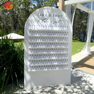 SMOOTH Wedding Display Decoration Stand PVC Acrylic Champagne Wall Backdrop Event Party Supplies