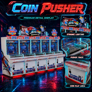 Commercial Large Coin Pusher Arcade Machine Factory Direct Family Entertainment Center Multiplayer Linkable Coin Pusher Machine