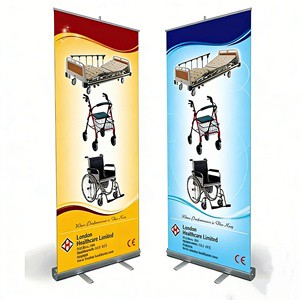 Premium Custom Roll up Banner Hot Sale Digital Printing Retractable Poster Advertising Display for Weddings and Festivals