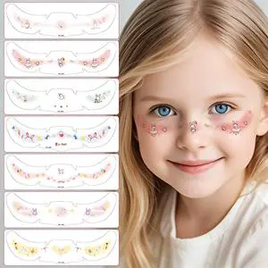 Easter Kids Eco-Friendly Waterproof Paper Tattoo Stickers for Face-Washable Temporary Holiday Party Makeup Printing