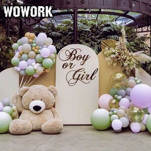 2026 WOWORK Fushun Direct Factory Advertising 7ft Event Birthday Party Tension Fabric Banner Backdrop Arch for Wedding Supplies