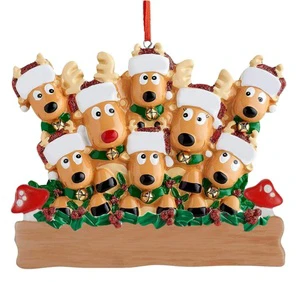 Christmas Reindeer Family Ornaments
