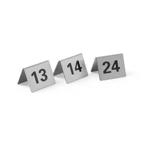 HENDI Table Number Plates Set of 13-24 50x35x40mm Place Cards & Table Numbers