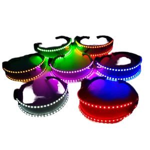 Cyberpunk LED Luminous Glasses Glowing Bar Night Club Cosplay for Halloween Christmas Easter Factory Price Advantage
