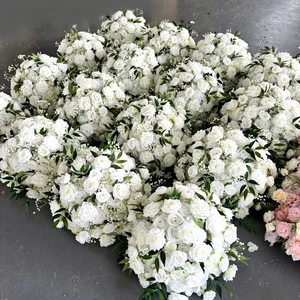 Hotsale High Quality 50cm 60cm 70cm 80cm Rose Flower Arrangement Modern Wedding Table Flower Centerpieces Silk Artificial