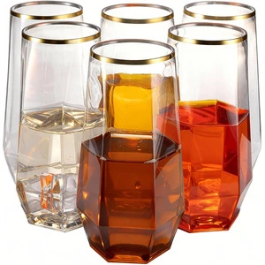 Plastic Champagne Glasses Disposable Wine Glasses Stemless Party Cups Sparkling Wine Glasses Cocktail Glasses