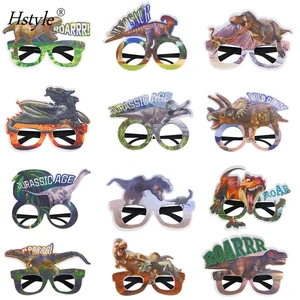 New Funny Dinosaur Party Glasses for Kids Paper Fancy Party Eyeglasses for Dinosaur Birthday Party Favor HS1131