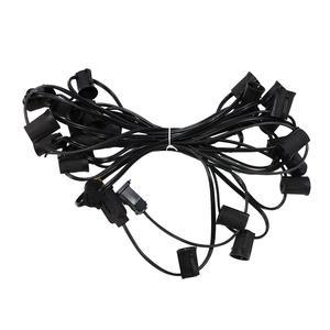 C9 Christmas Lights 50 LEDs 24.5 FT Faceted String Lights Connectable Commercial Grade Indoor Outdoor 120V UL Listed