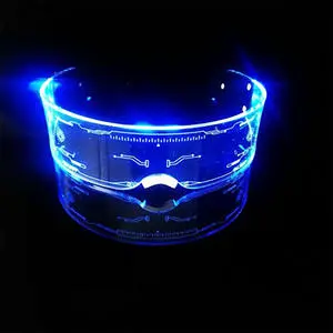 Bar DJ Music Festival Party LED Colorful Glowing Glasses Christmas Disco Party Laser Technology Future Glasses