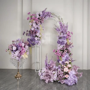 Vv422 Wedding Supplies Artificial Flower Rows Wedding Arch Table Centerpieces Flower Ball Event Ceremony Party Wedding Decor