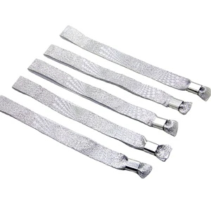 Birthday Party Supplies Fancy Friendship Bracelets Woven Custom Logo Branded Wrist Band