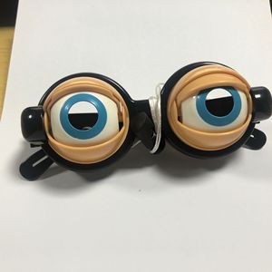 Customized in Stock Pull String Blinking Crazy Glasses Unique Spoof Selfie Video Funny Sand Sculpture Toys
