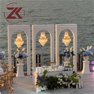 ZKAI Factory Customized Wedding Stage Backdrop Custom Acrylic Wedding Backdrop for Party Decoration