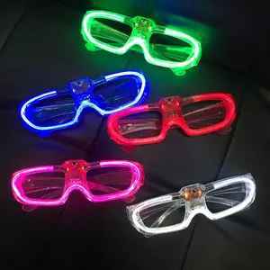 Party Decoration LED Glasses Neon Sunglasses Light up Glasses Party Articles Rave DJ Sunglasses for Festive Occasions