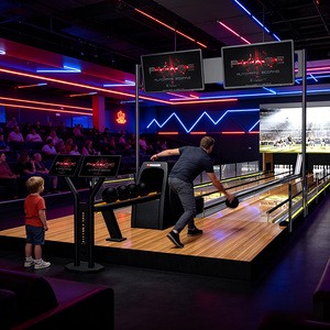 Mini Bowling Alley Set Indoor Playground Mini Bowling Machine Mini Bowling Shorter Lane