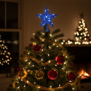 Wholesale Evermore Outdoor Five-Pointed Star LED Christmas Tree Top Lights Light-Up Decoration