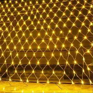 LED Net Christmas Garland Light Outdoor Waterproof Garden Tree Decor