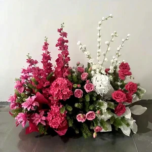Wholesale Multicolor Silk Floral Arrangement Artificial Wedding Table Centerpiece & Party Event Decor for Bridal Shower Wedding