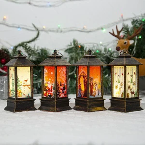 Merry Christmas Decorations Christmas Lantern Light Navidad Tree Ornaments Xmas Gifts for Home-New Year Decorations