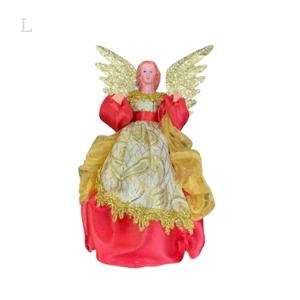 BINLU Handcrafted Large Modern Style Angel Christmas Tree Topper Elegant Home Decor Christmas Figurine & Toy Topper Decorations