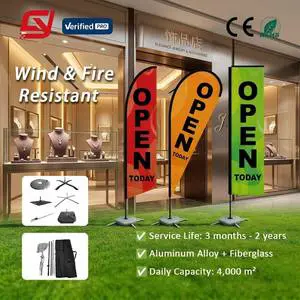 Best Price Promotional Use Double Sided Single Sided Advertising Custom Flying Feather Flags Banners For Grand Opening Promotion