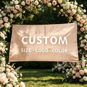Personalized Custom Material Eco-Friendly Bright Colors Digital Printing Wedding Party Background Decoration Set Backdrops JY