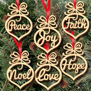 Antique Home Decoration Custom 8cm Laser Cut Wooden Christmas Tree Ornament Fashionable Wholesale Design Toys Usage Halloween