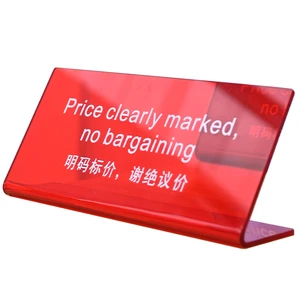 Acrylic Table Signs bar Price Signs Notice Boards Custom Coloured Translucent Seat Numbers